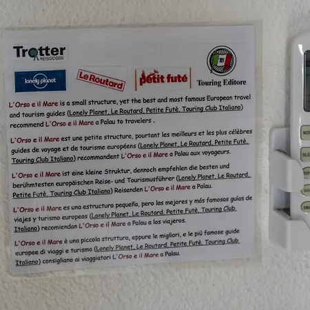 Bed & Breakfast L'orso E Il Mare (adults Only) Palau